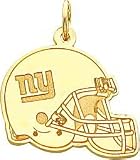 14K Gold NFL New York Giants Football Helmet Charm