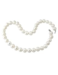14k White Gold Freshwater White Pearl Necklace (10.0-11.0mm), 18"