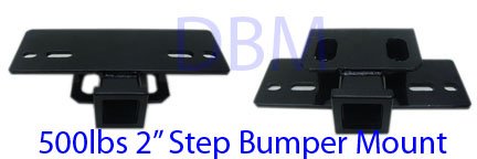5000lbs 2'' Step Bumper Hitch Mount Receiver
