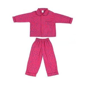 Buy Adult Pajamas in Pink with Purple Moons and Stars by Back From Bali