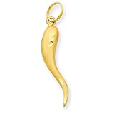 Search : 14k Gold Solid D/C Italian Horn Charm
