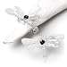 Dragonfly Napkin Ring Clear Acrylic - Set of 4