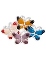 Multicolor Enamel Butterfly Pin