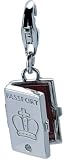 Passport Control Sterling Silver Diamond Charm By Hot Diamonds