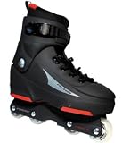 California Pro Aggressive Skate Poison - Grey/Red, 6 uk