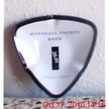 Marshall County Bank Plymouth Indiana Ashtray 