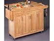 Home Styles 5023-95 Wood Top Kitchen Cart, Natural