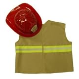 Fireman Costume Dress up Trunk Vest Hat Birthday Play
