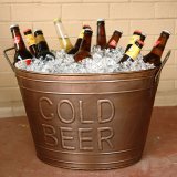 Cold Beer Bronze Beverage Tub