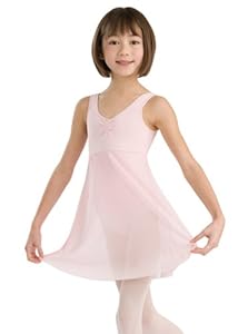 Capezio Girls 7-16 Empire Dress Leotard, White, L (12-14)