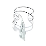 Bling Jewelry 925 Sterling Silver Stylized Leaf Vines Ear Cuff Left Ear