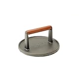 Charcoal Companion Cast Iron 7-Inch Diameter Grill Press, Round by 