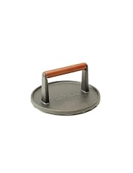 Charcoal Companion Cast Iron 7-Inch Diameter Grill Press, Round by 