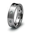 Stainless Steel Ring with CZ (Sizes 8-12)
