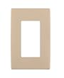 Leviton Renu REWP1-DT One-Gang Screwless Snap-On Wallplate, Dapper Tan