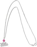 UCLA Bruins Sterling Silver Charm Necklace with Pink Round Crystal
