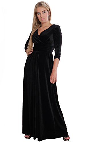 elegant pink dresses for wedding guests with sleeves Aconiconi Elegant Peach V-Neck Batwing Sleeve Long Wedding Guest Dress –  GOOD GIRL REBEL main image 1