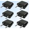 American to European Outlet Plug Adapter - 6 Pack