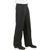 Neil Allyn Black pleated front tuxedo stripe trouser for women