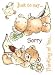 Popcorn The Bear Unmounted Rubber Stamp Set 4X6 Sheet - Thinking Of You Thinking Of You