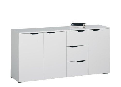 Maja 72785639 Kommode 1.601 x 777 x 400 mm Arktis - Hochglanz, icy-wei&szlig; Preisvergleich