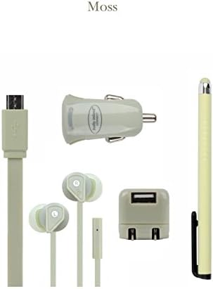 kathy ireland CONNECT Mobile Travel Kit Collection for Android Phones. Comes with a Micro-USB Cable, Home and Car USB Chargers, Earbuds and a Stylus