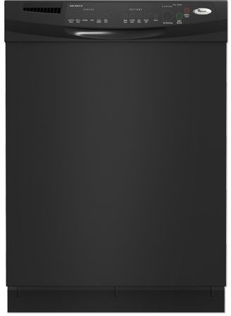 Whirlpool Gold GU2700XTSB 24" Built-in Dishwasher with 6 Automatic Cycles, 14 Place Setting Capacity & Hard Food Disposer with Self-Cleaning Filter.: