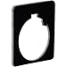 Schneider Electric 9001KN200BP , Legend Plate, Pushbutton, 30mm, 1-3/4 In. Square, Black Blank, Plastic