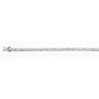 Round 3mm CZ Rhodium Plated Tennis Bracelet