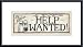 Help Wanted by Jennifer Garant 8.00X20.00 Framed with Black Metal Frame