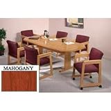 8-Sided 36x72 Table Mahogany Finish
