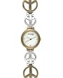 Lucky Brand Women's Two-Tone Peace Bracelet Watch