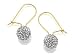 9ct Yellow Gold Crystal Disco Ball Drop Earrings