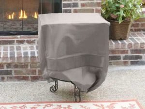 CoverMates Square Firepit Cover 26 x 26 x 22 Grey On Sale
