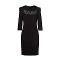 APART Damen Kleid/ Knielang Jersey-Kleid mit Spitzen-Einsatz, 345028