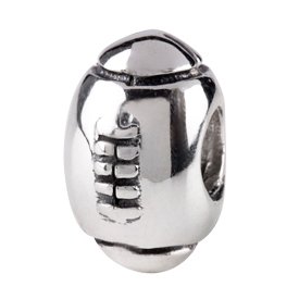 pandora rugby charm chamilia silverado bracelets 3mm troll bead fits ball
