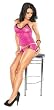Midnight Magic Fuschia Camisole & Boyshorts