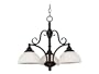 Kenroy Home 91388BRZ Hamilton Downlight Chandelier, Bronze
