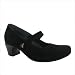 Soprano Women's Dress Shoes in Black Goat Suede