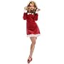 Sexy Hooded Ms Kringle Christmas Mini Dress