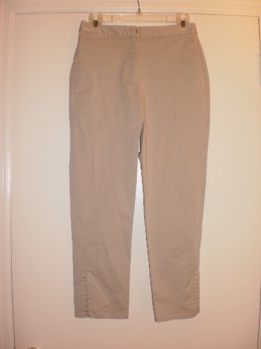 Womens Anne Klein Beige Capri Pants Size 4 Petite