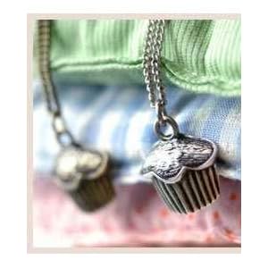 Tutti and Co CAITLYN Gold Cupcake Necklace
