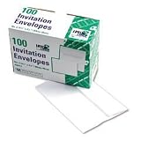 Quality Park 36417 Quality Park Invitation Envelopes, #6, 4-3/4x6-1/2, 24lb, White, 100/Box