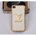 Limited Edition LV DIAMOND RIM SKIN with Gold Frame Leather Case for Iphone 4/4s