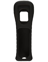 Video Games: Nintendo Wii Remote Black Jacket Skin Silicone New - Wii