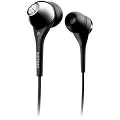 Philips SHE 9503 InEar Ohrh�rer (Ger�uschd�mmung, Goldstecker, Ohrkappen in 3Gr�ssen), schwarz
