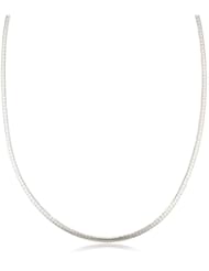 Sterling Silver Italian Solid Omega Chain Necklace