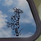 BOUNCING TIGGER Black Decal Car Truck Bumper Window Sticker