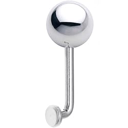 14 Gauge 8mm Steel Ball Vertical Hood Piercing -7/16" 2mm Rise