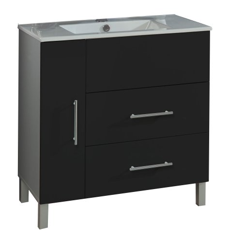Ambientehome 54023 Waschplatz Argun 46.5 x 80 x 87.5 cm, anthrazit